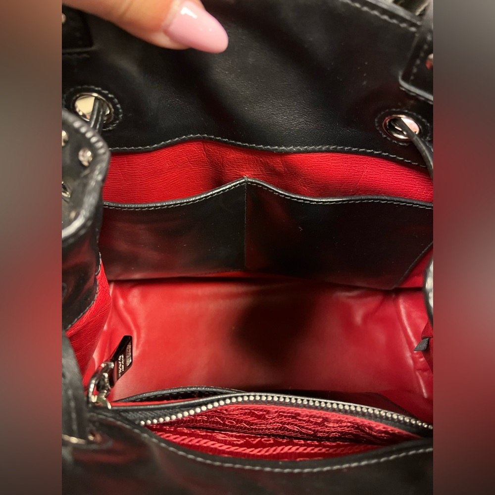 Prada Studded Calf Bucket Bag - Picture 9 of 16